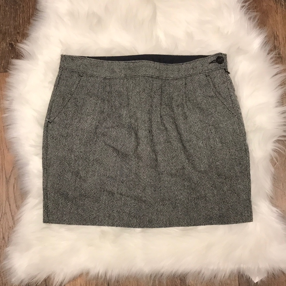 Wool blend skirt